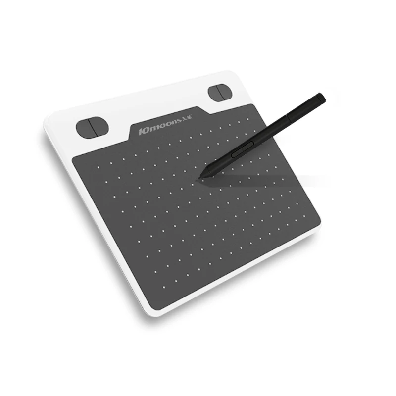 10moons T503 ультра-светильник, графический планшет, микро USB, цифровой планшет, 8192 уровней, планшет для рисования, нет необходимости в зарядке, ручка - Цвет: Белый