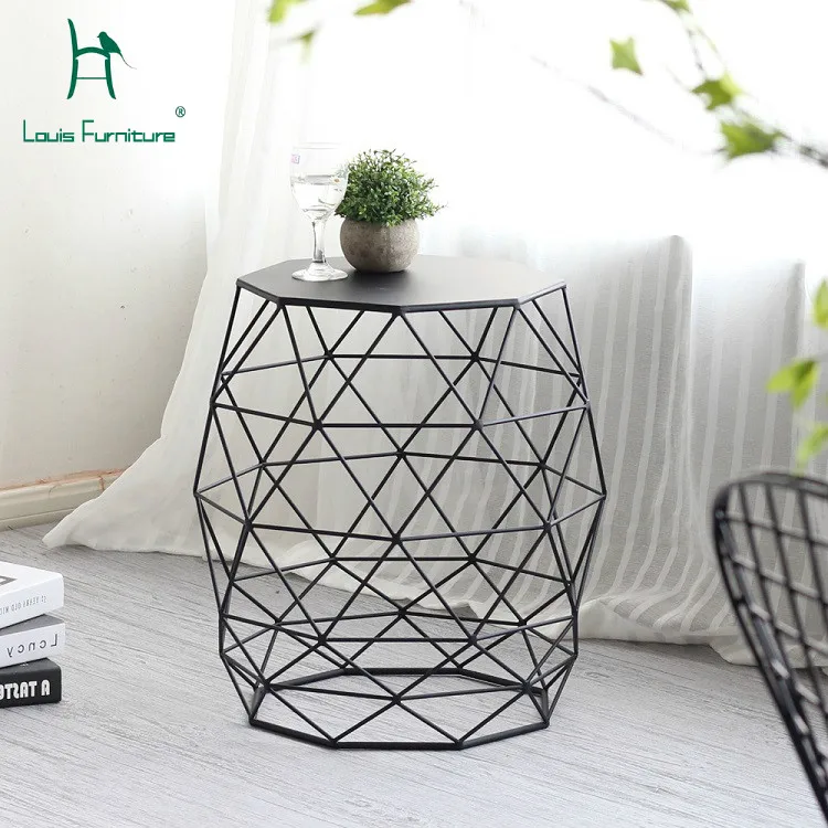 Louis Fashion Coffee Tables Modern Nordic Golden Simple Living Room Sofa Small Apartment Balcony Originality |