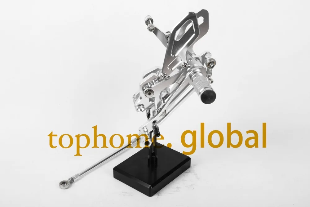 

Free Shipping Motorcycle Silver CNC Rearsets Foot Pegs Rear Set For Kawasaki ZX10R 2004-2005 motorcycle foot pegs