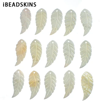 

New arrival! 33x14mm 50pcs/lot shell leaf-shape charms for Stud earring/earrings accessories/Earring parts