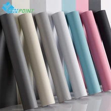 Водостойкая самоклеящаяся декоративная пленка ПВХ, одноцветные обои, художественная DIY Наклейка на стену для детей, мебель для спальни, наклейки на стену