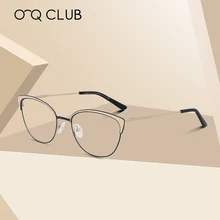 Оправа для очков в стиле кошачьи глаза женские прозрачные линзы очки ретро очки Оптические очки женские металлические очки винтажные классические очки