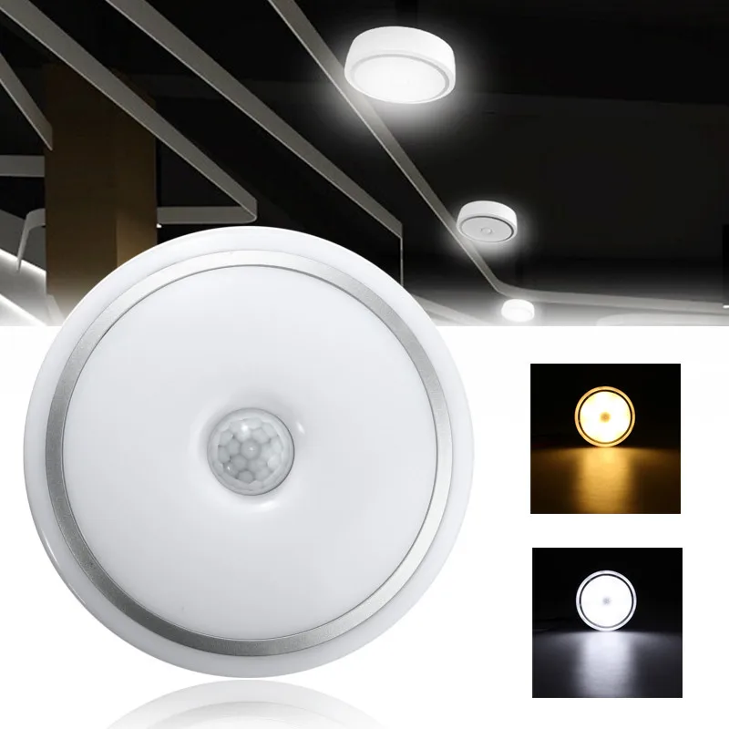  12W LED PIR Sensor Infrared Ceiling Light Flush Mounted Decor Home Lamp Human Body Motion Induction - 32892335177
