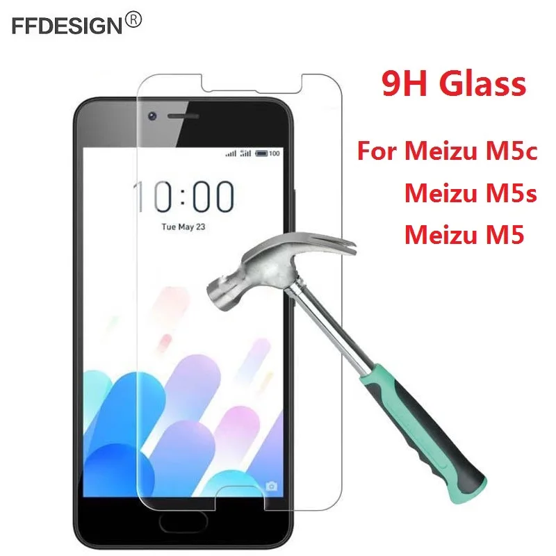 Защитное стекло для Meizu M5c M5s M5 закаленное Защита экрана защитная пленка из фольги