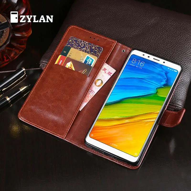 

ZYLAN Leather Phone Case For Xiaomi Redmi 5 Case Wallet Cover Flip Business Coque 5.7 Inch Case For Xiaomi Redmi 5 /w Gift