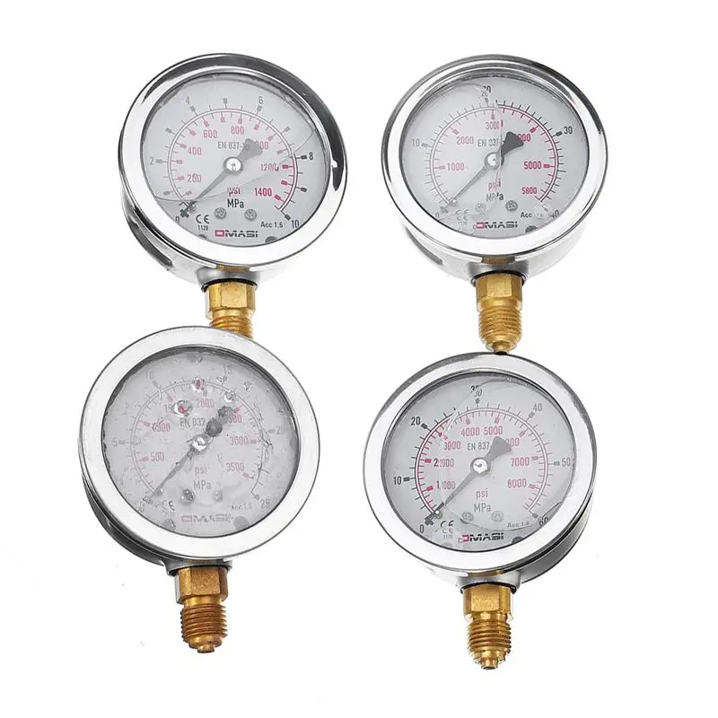  Portable Hydraulic pressure guage Excavator Hydraulic Pressure Test Kit w/ Testing Point Coupling v