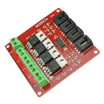 

4 Channel 4 Route Button IRF540 Switch Module for Arduino Compatible