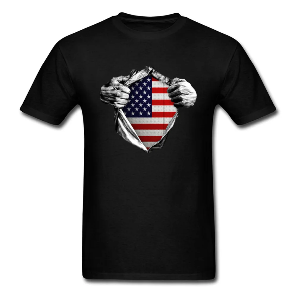 America USA Flag Inside me_black
