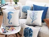 Mediterranean pillow cover American Marine Series  Pillow cushion cover home decorative Pillows Linen pillowcase sofa cushion ► Photo 1/5