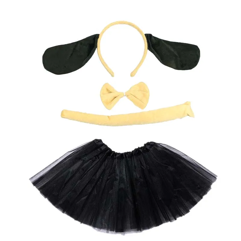 Animal Costume Dog Cosplay Head Wear Headband with Tutu Skirt Kids Children Party Props Halloween Carnival Birthday Gift Animal Costume Dog Cosplay Head Wear Headband with Tutu Skirt Kids Children Party Props Halloween Carnival Birthday Gift