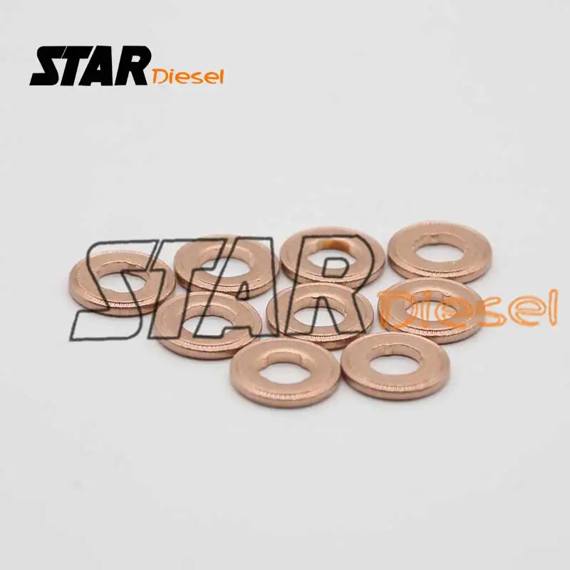 F00VC17504 инжектор Common Rail медные кольца шайбы прокладки Запасные части 2,0 мм толщина шайбы инжектора для топливного инжектора