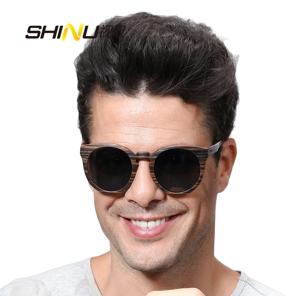 round wood frame glasses