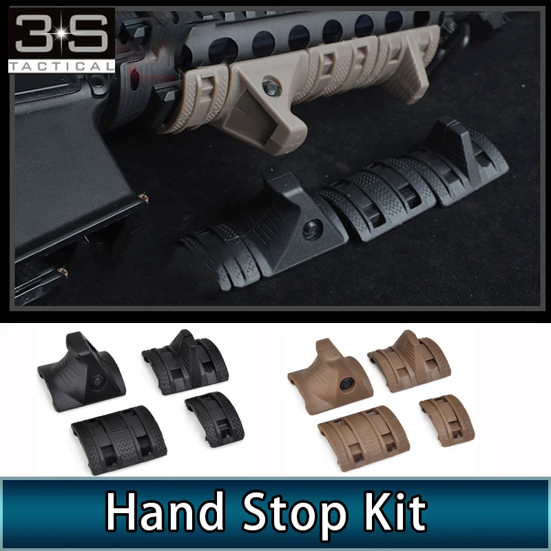 

4 PCS/SET EMagpul Hand Stop Kit Panels Picatinny Rail Cover Handguard Airsoft