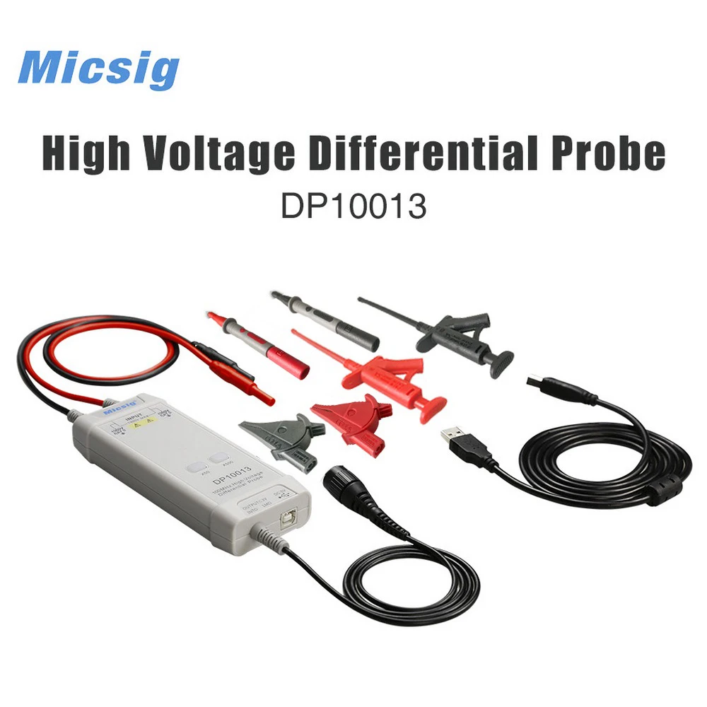 Oscilloscope High Voltage Probe High Voltage Probe USB DC 5V DP10013 Portable Durable for Motor Drive Design Floating Measurements Oscilloscope High Voltage Probe High Voltage Probe USB DC 5V DP10013 Portable Durable for Motor Drive Design Floating Measurements
