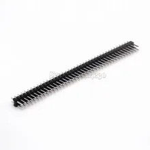 2*40 10 pcs Espaçamento de 2.54mm pin fila Dupla agulha