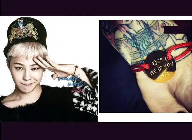 G Dragon Bracelet Fashion Kiss Me If You Can Korean Idol Star G Dragon Bracelet Fashion Kiss Me If You Can Korean Idol Star Bang