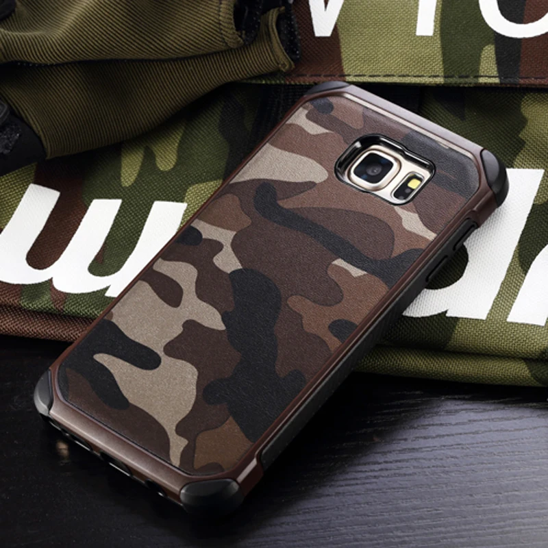 Камуфляжный чехол в стиле милитари для Samsung Galaxy S9 S8 Plus S7 S6 Edge Жесткий Чехол A5 A7 A3 2017