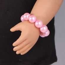Doll Accessories Pink American Girl Doll Pearl Bracelets Fits Our Generation Doll 18 American Girl Doll
