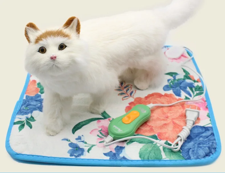 Dog Blanket Heating Mat Electric Pad For Cats Heated Warmer Bed
