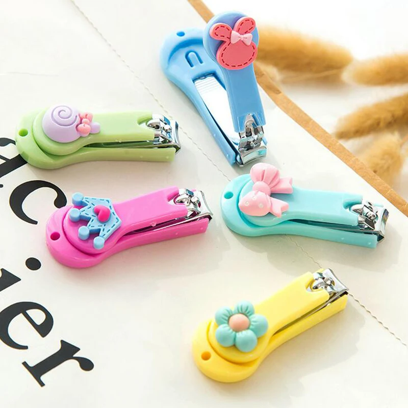 1Piece Nail Clipper Mini Cute Baby Nail Clipper Cartoon Finger Trimmer Scissors Nail Cutter With Hanging Function Keychain