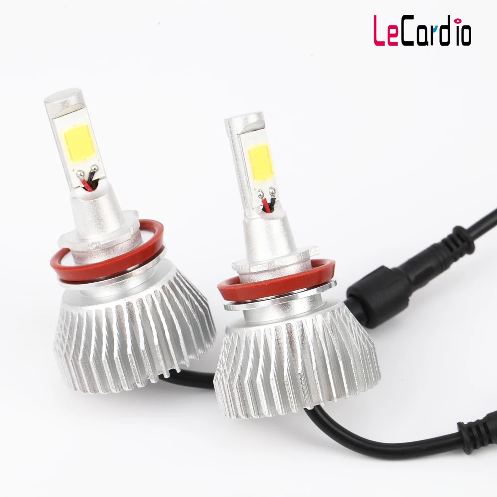 2PCS Led C6 H11 Xenon White 6000K Car LED Headlights Conversion Lamp