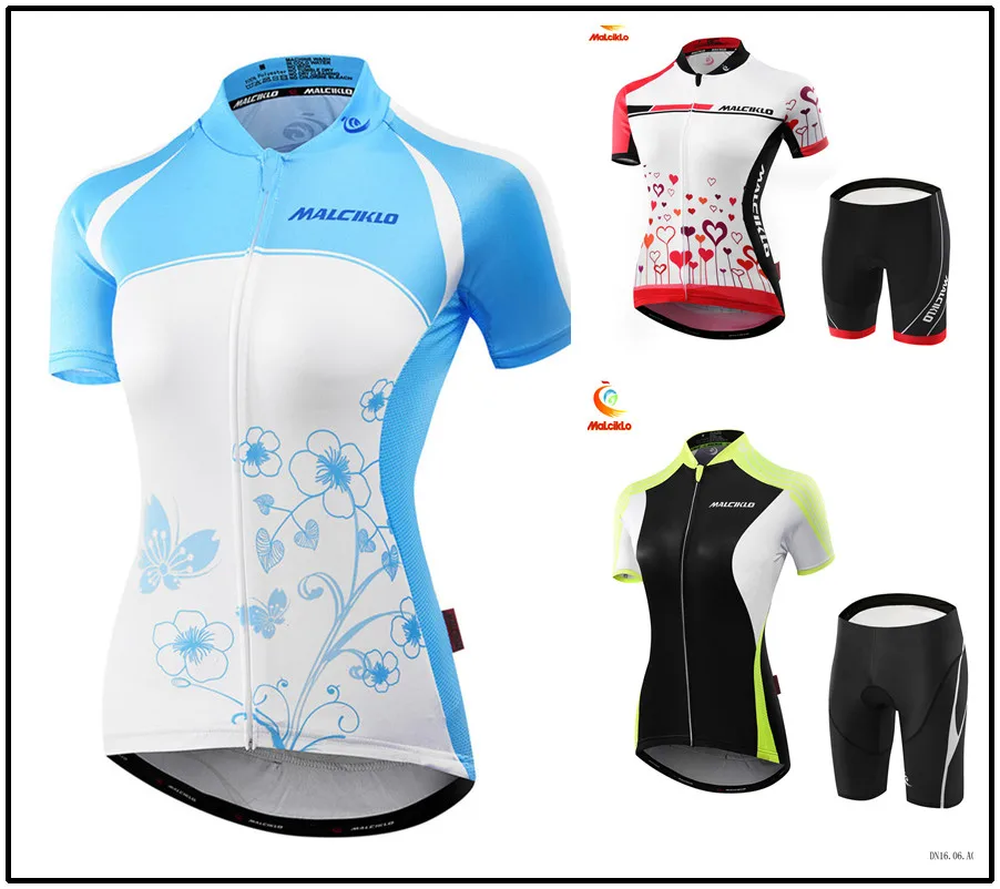 

Malciklo Women Triathlon Cycling Jersey Quick-dry Bicycle Skinsuit Ropa De Ciclismo Maillot Lady mountain bike apparel suit