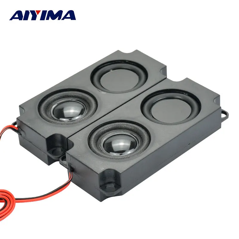 AIYIMA 2Pcs Audio Portable Speakers 10045 LED TV Speaker 8Ohm 5W Double Diaphragm Bass Computer Speaker