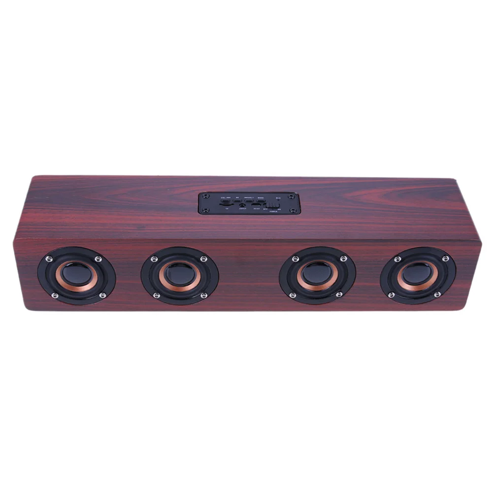 

Wood Wireless Bluetooth Speaker for PC Phone Stereo Soundbar Altavoz Home Party Subwoofer Speakers Support TF Handsfree Audio