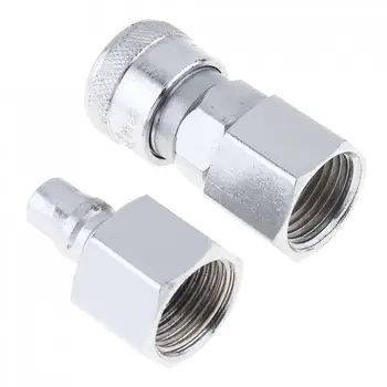 

2pcs/lot Silver TL-S12 40SF+PF Pneumatic Fitting Quick High Pressure Connector with Dual-interface and Telescopic Buckle