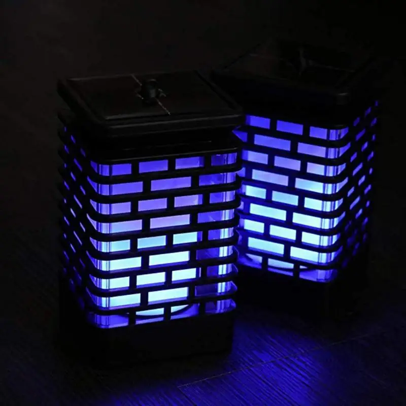 99LED Солнечная наружная лампа пламени Мерцающая лампа подвесной фонарь пламенный свет садовый фонарь лампа