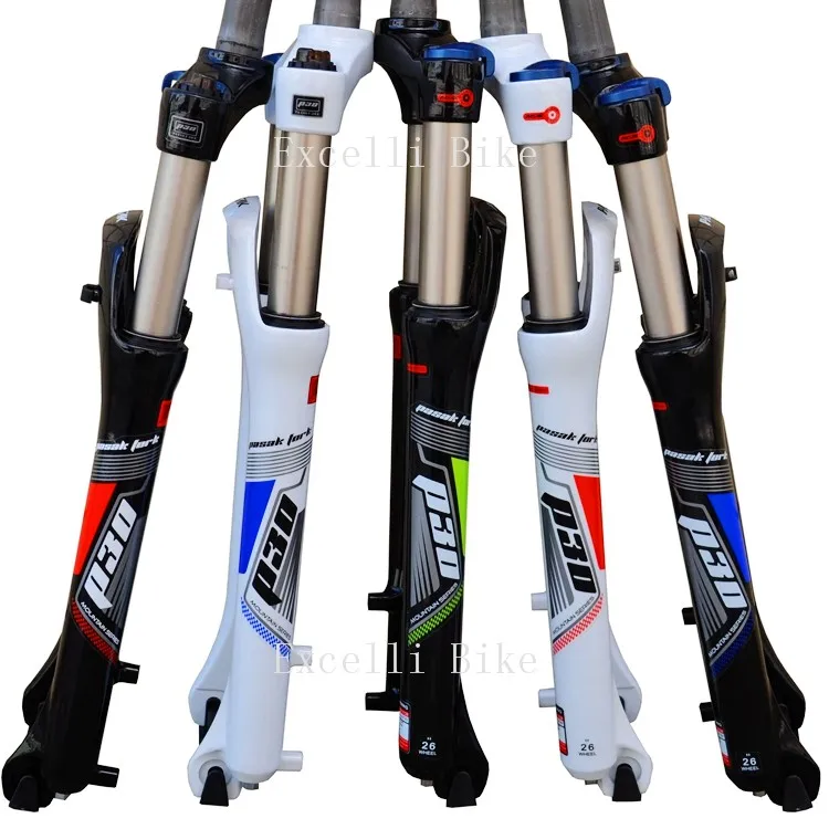 Excelli Locking Suspension Forks Aluminium Alloy Moutain Bike26 27.5 Fork Fat Bicicleta Fork only 2500g Travel 100mm For Disc Brake Bike01