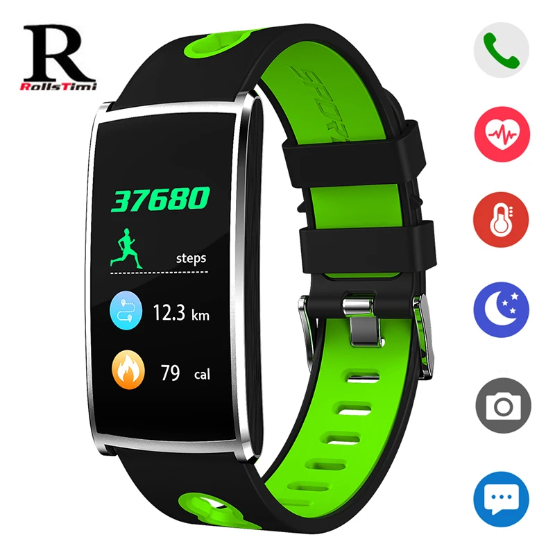

Smart Watch RollsTimi Fashion Heart Rate Monitor Smartwatch Bluetooth Waterproof intelligent bracelet Sport watch for androidIOS