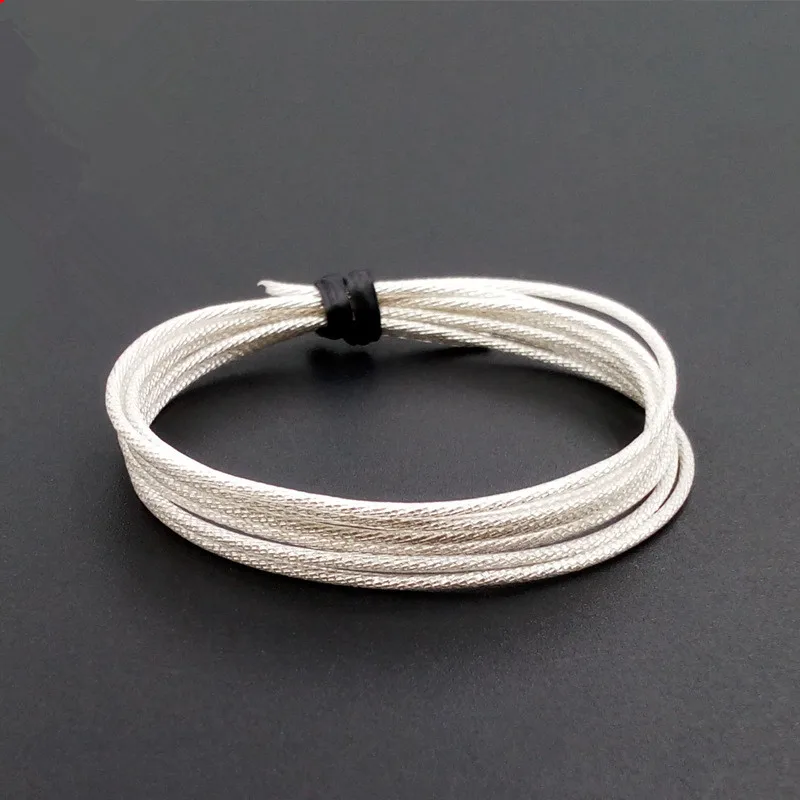 

100m Fever grade silver foil single-chip headset upgrade line 7core OD:1.0