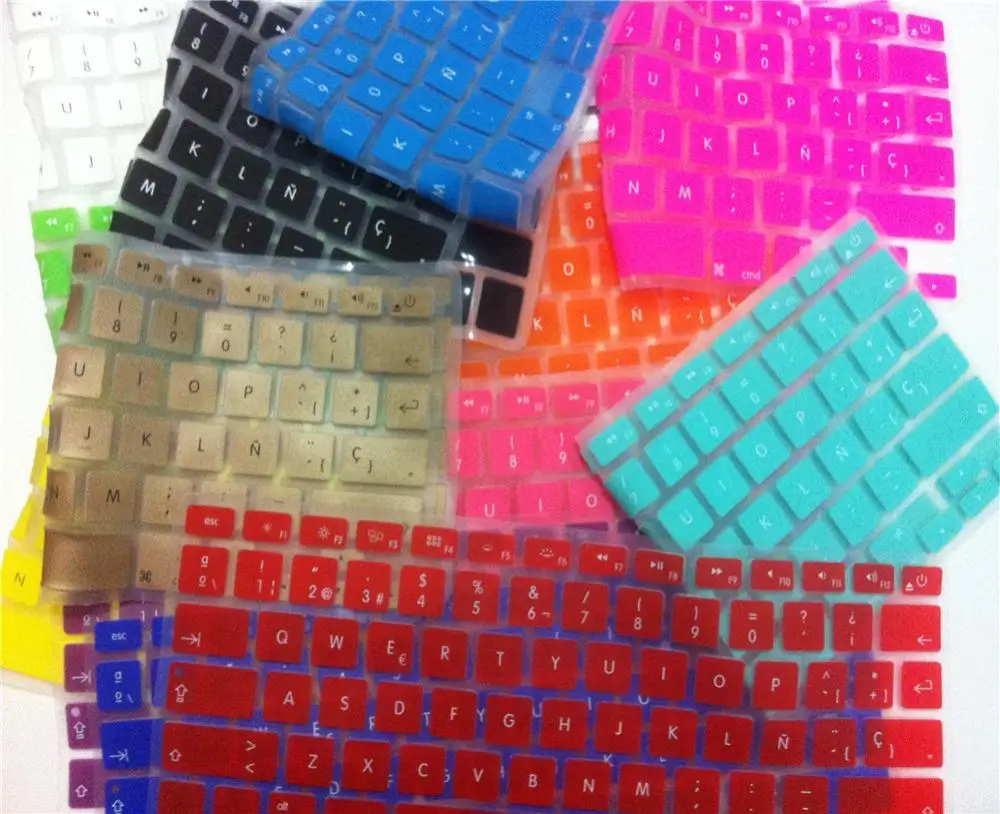2015 Silicone US Spanish Backlit Keyboard Cover Skin Protector for