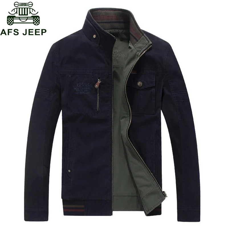 Günstig AFS JEEP Windjacke Denim Jacken Männer Baumwolle tragen Army Military Winter Jacken Mantel Fitness Casaco Masculino veste homme