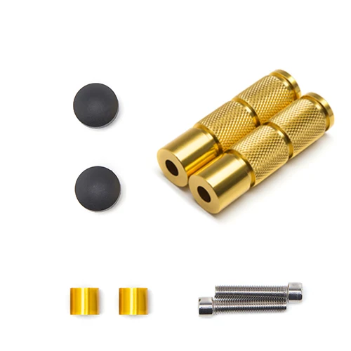 Подножки для ног мотоцикла для harley softail sportster 1200 touring street glide street 750 fat boy breakout iron 883 48 - Цвет: Gold