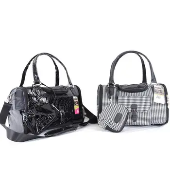 

Crocodile PU Leather Dog Bag Cat Bag Dog Carrier Tote Luggage Bag Cat Traveling Portable Shoulder Bag Convenient Fashion