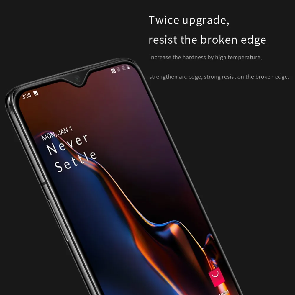 Защитное стекло для Oneplus 7/6T закаленное Nillkin XD CP + MAX с полным покрытием One Plus 7 6T