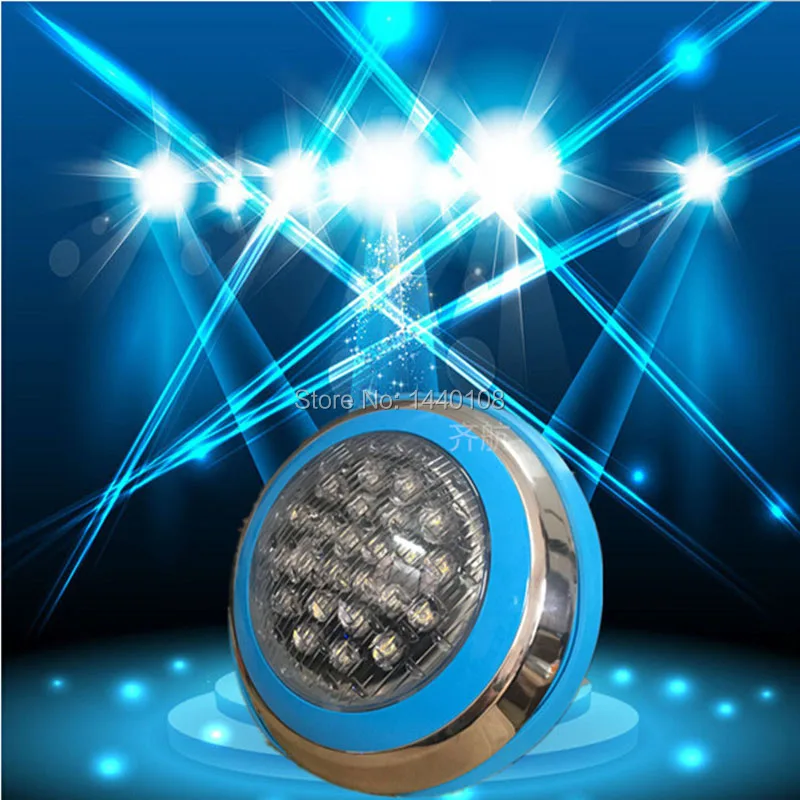 24 W montado en la superficie Super brillante Led Rgb luz subacuática piscina fuente del estanque de la lámpara de Control remoto Piscinas de montaje en pared 24 W montado en la superficie Super brillante Led Rgb luz subacuática piscina fuente del estanque de la lámpara de Control remoto Piscinas de montaje en pared