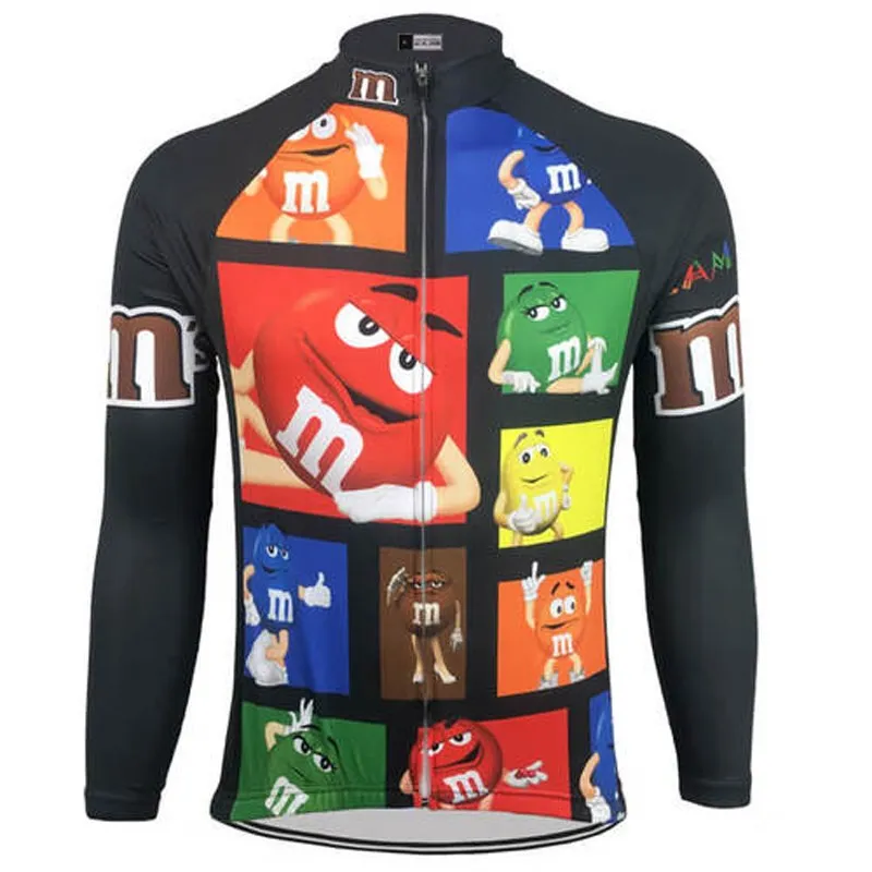 

2018 Ms&Ms Cycling Jerseys Men Quick-Dry Shirt Autumn long Sleeves Ropa Ciclismo Maillot Bicycle MTB Bike Clothing Sports