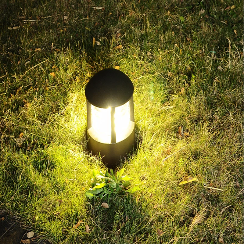 E27 15W алюминиевая водонепроницаемая наружная лампа-столбик передняя дверь забор двор Колонка огни пейзаж