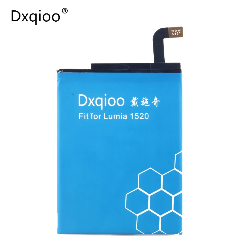 Dxqioo встроенный аккумулятор мобильного телефона для nokia lumia 1520 bv 4bw батареи|mobile phone