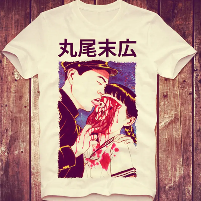 SUEHIRO MARUO футболка EYEBALL LICK CULT JAPAN Classic Аниме Манга ужас AUGE Хэллоуин ужасная новый