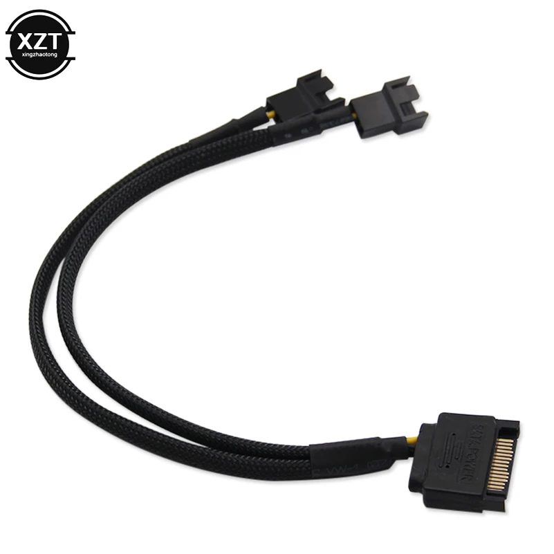 Рукав SATA 15Pin до 3Pin 4Pin охлаждающий вентилятор адаптер питания удлинитель провод