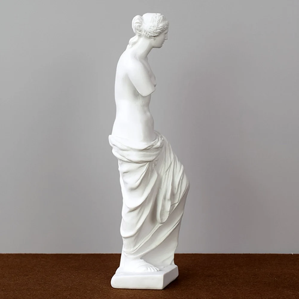 Tanie Złamane ramię wenus ozdoby, wenus rzeźba greckiego boga Miros, akcesoria domowe, żywica rysunek statua europejski wiejski żywica