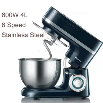 

Commercial Chef Machine 600W4L Stainless Steel Electric Dough Mixer with Weighing Measurer 6Adjustable Speed/Metal Gears