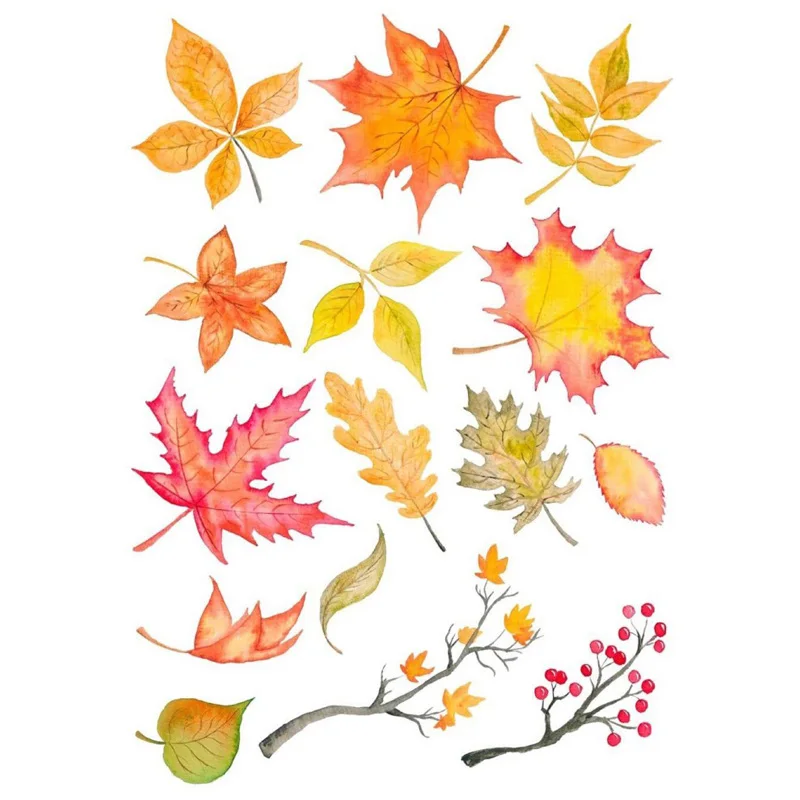 

2 pcs/lot Red Maple Leaf Decoration Scrapbook Bullet Journal Stationery Stickers Planner Poster Post It Patchwork Craft Supplies