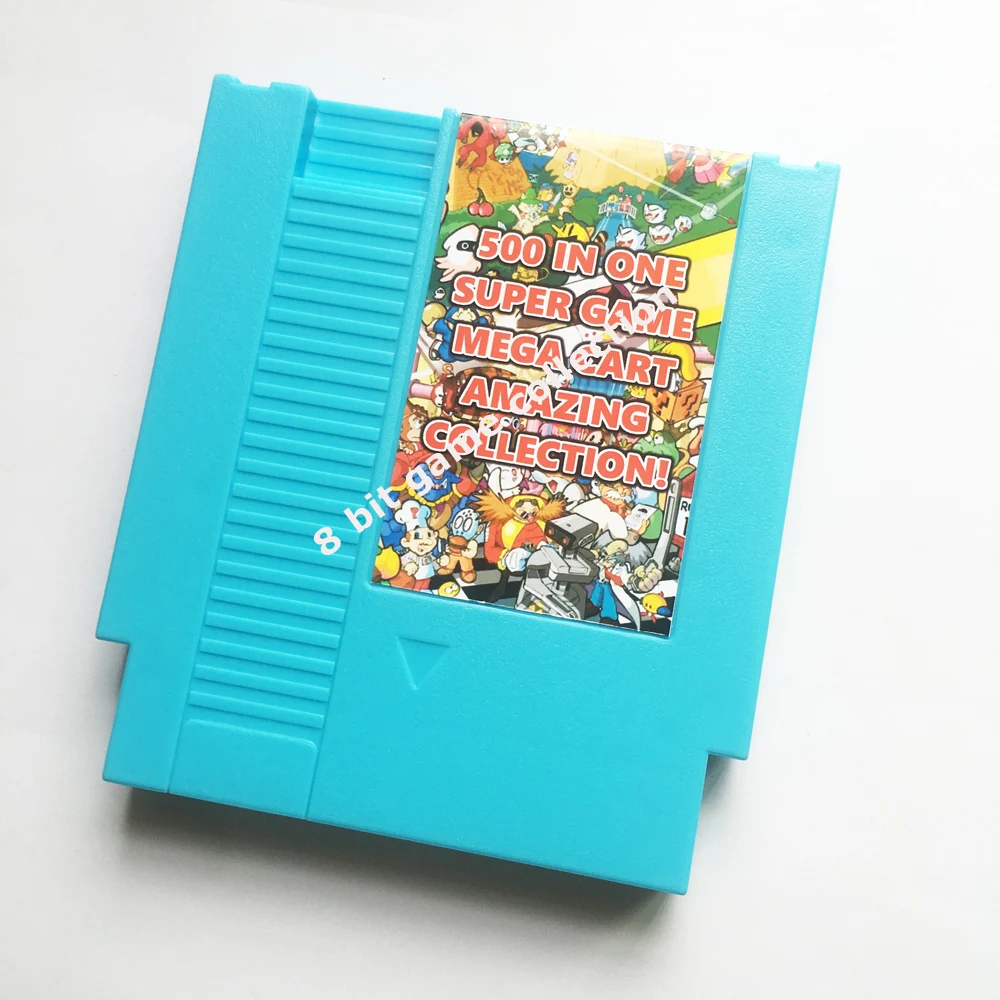 

500 in 1 Super Game Mega Cart Amazing Collection! 72 Pins Game Card For 8 Bit Game Player