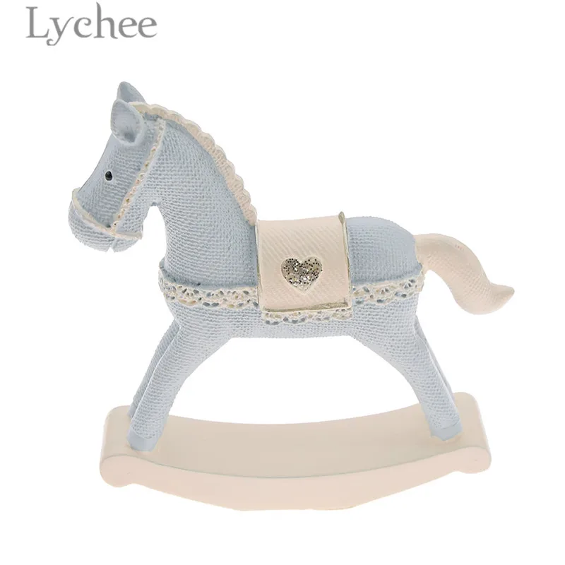 

Lychee Modern Resin Horse Miniatures Lovely Handmade Desktop Decoration Home Crafts Birthday Gifts For Kids