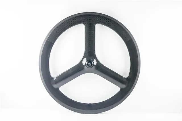 Best price at $304 Cheap Carbon Fiber 3 Spokes Wheels Clincher Carbon Rear Wheels 3 Spokes Carbon Chinese Wheels